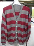 Men′s Stripe Cardigan