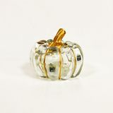 Halloween LED Plastic Pumpkin Light Decoration (White&Gold)
