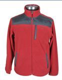 Men Full Zipper Microfleece Bonded-Fleece Jacket Sports Wear