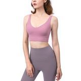Gym Yoga Fitness Bra Back Seamless Bra Tank Top Bra with Chest Pad