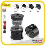 Jy-003 World Travel Adapter with CE&FCC&RoHS and USB Charger