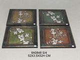 Homedecor Square Metal Wall Art (8A0848)