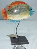 Metal Table Decoration With Fish Design (9A1679)
