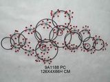 Metal Cirque Wall Art With Red Bead (9A1188)