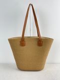 Boho Style Paper Strawbag Tote Shouder Beach Bag with PVC Handle Shopping