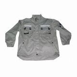 Men′s Bicolor Work Wear Jacket with Multiple Pockets