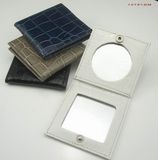 PVC Leather Pocket Cosmetic Mirror Beauty Tools (ML1009)