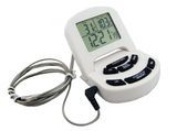 Beef Barbecue Thermometer Probe & Clock Timer & High Temperature Alarm