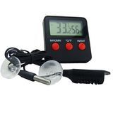 LCD Aquarium Thermometer, Reptile Thermometer, Two Sensor in Outdoor Thermo Hygrometer