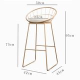 New Hot Premium Furniture Bar Chair Industrial Style Vintage Metal High Chair