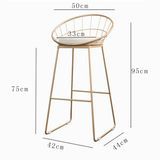New Hot Premium Furniture Bar Chair Industrial Style Vintage Metal High Chair