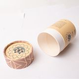 Custom Eco-Friendly Cylinder Kraft Paper Round Box Empty Biodegradable Craft Cardboard Boxes Packaging Tubes