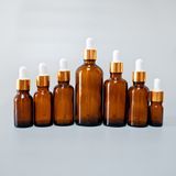 10ml 15ml 30ml Clear Amber Green Blue Color Glass Essential Oil Bottle with Insert and Tamper Proof Cap for Essential Oil