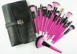 23PCS Professional Cosmetic Brush Set with Pink Brushes