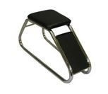 Shoe Fitting Stool (Chrome-plated metal legs, PU/PVC padded Seat)