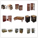 Vinbro Custom Wooden Cigar Display Humidor Cabinets Cigar Lockers Double Door Floor Commercial Cigar Lounge Furniture (1020)