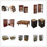 Vinbro Custom Wooden Cigar Display Humidor Cabinets Cigar Lockers Double Door Floor Commercial Cigar Lounge Furniture (1020)
