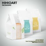 China Supplier Food Grade Kraft Paper Bread Packaging Bag with Window