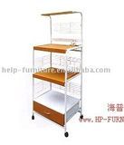 Metal and Wood Cabinet (display shelf, rack)