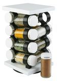 16 Jars MDF Spice Rack Organization Kitchen Ware Rack Set