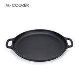 M -Cooker 30cm/35cm Baking Tools Pizza Pan Tray Mold Bakeware Pizza Plate Round Deep Dish Cast Iron Pizza Pan