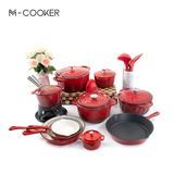 M-Cooker Cast Iron Cookware Set New Design Cast Iron Cooking Pot Iron Cast Dutch Oven Enamel Cast Iron Pot Casserole