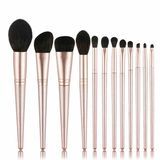 China Customized High Quality 12PCS Makeup Brush Blending Contour Brush Cosmetics Tools Factory