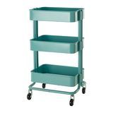 Metal Rolling Cart for Home Storage Rack for Kitchen and Bedroom
