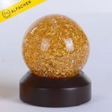 Unique Crystal Home Decoration Gold Foil Snowball Gifts Idea