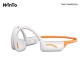 Winto 2024 Swim Bone Conduction Earphones, Ipx8 Waterproof, Silicone Armor, Economical and Durable, with 32g Memory Card