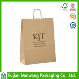 Machine Made Brown Kraft Paper Bag