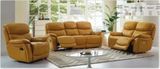 Recliner Sofa with Top Leather, Living Room Sofa, Manual Sofa, Sectional Recliner Sofa, Fabric Sofa, 2019 Multifunctional Fabric Sofa/ Modern Reclining Sofa