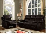 2019 Multifunctional Fabric Sofa/ Modern Reclining Sofa, Recliner Sofa with Top Leather, Living Room Sofa, Manual Sofa, Sectional Recliner Sofa, Fabric Sofa,