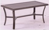Outdoor Furniture K/D Alum. 21"X40" Rect. Slat Top Coffee Table