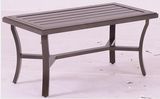Outdoor Furniture K/D Alum. 21"X40" Rect. Slat Top Coffee Table