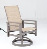 Modern Outdoor Furniture Aluminum Sling Swivel Rocker Chair