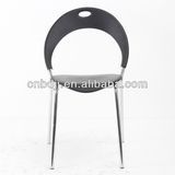 Plastic Chair with Powder Coated Legs for Restaurant Furniture