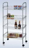 4 Tiers Adjustable Wire Basket Rack