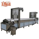 Electric Gas Heating Deep Fryer Machine, Continuous Frying machinery with Mesh Belt Convery