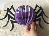 Hot Printing Color Hanging Spider Paper Lantern for Halloween Decoration Gift