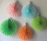 2016 Popular Size30cm Tissue Paper Fan DIY Wedding Backdrop Decoration Prom Dress