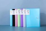 Display Book A4 Size 2-Ring Paper Binder Recycled Plastic Organizer Office Expanding Document Custom Decorative PP Polyethylene Polypropylene File Folder