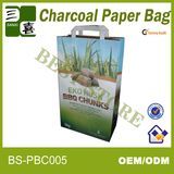 Flat Handles BBQ Charcoal Paper Bags, Charcoal Bag, Packaging Charcoal Bag