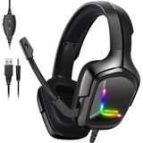 Onikuma K20 Casque Computer RGB USB Anc PC 7.1 Auriculares Gamer Headphones Gaming Headset