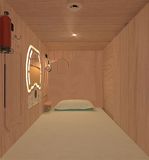 We Capsule Hotel Equipment Co., Ltd Wooden Material Sleep Pod Capsule Bed Sleepbox Hotel furniture Resting Bed