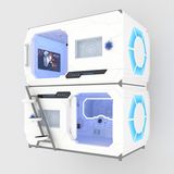 Single Sleep Space Beds Room Capsule Box Hotel Bed for Sale