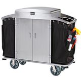 Guangzhou South Hotel Articles Co., Ltd Stainless Steel Housekeeping Carts Service Maid Trolley/Laundry Trolley Housekeeping Carts