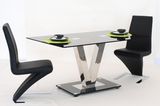 Txj International Industrial Co., Ltd. Metal Glass Dining Table (ICE-DV)