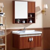 Waterproof Antique Bathroom Vanity Cabinet with Mirror and Light