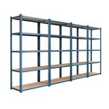 Qingdao Longwin Metal Production Heavy Duty 5 Tier Boltless Metal Shelving Shelves Storage Unit
